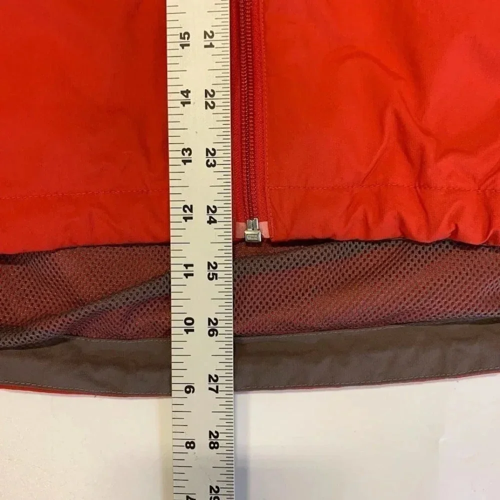 The North Face Men's Hydrenalite Two Tone Red Long Sleeve Hooded Jacket‎ Size M
